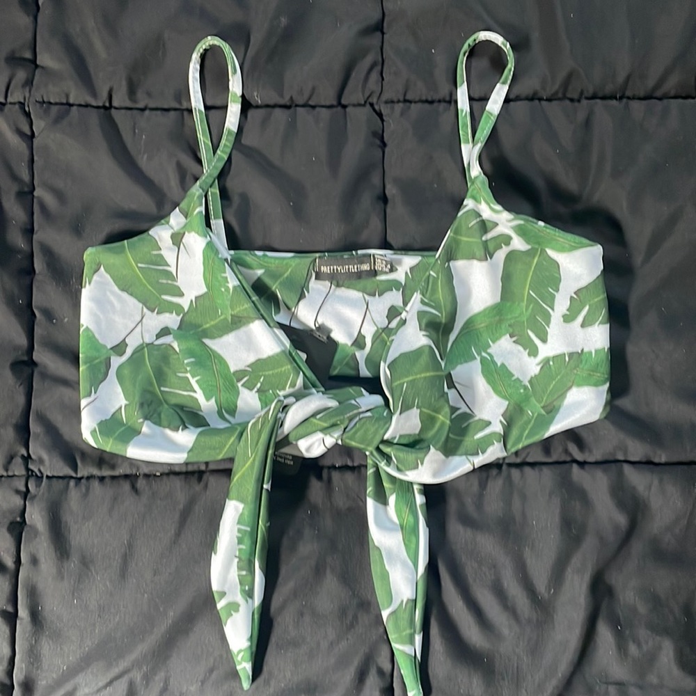 Tie Front Bikini w Matching String Bottom Pretty Little Thing